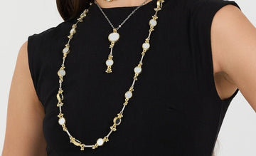 AYZA LONG LAYERING NECKLACE