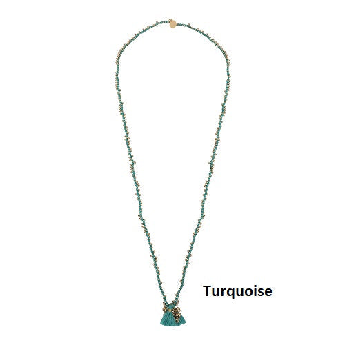 FULJ BAJRA LONG LAYERING NECKLACE