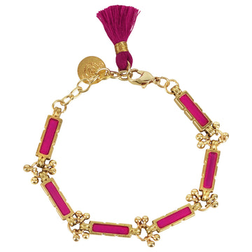 Rose Enamel Bracelet